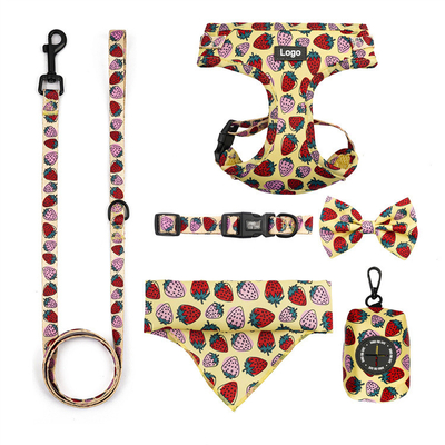 Good price Custom Nylon Dog Harness Set with Bowtie and Bandana online